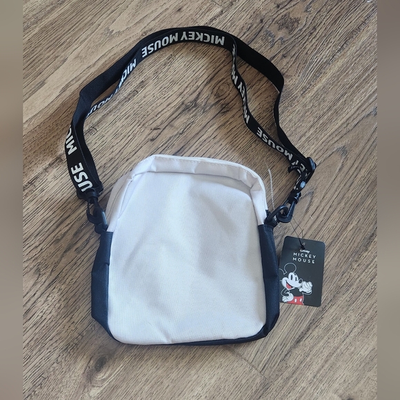 Disney Mickey Mouse Black and Cream Shoulder Crossbody Bag - Picture 2 of 2